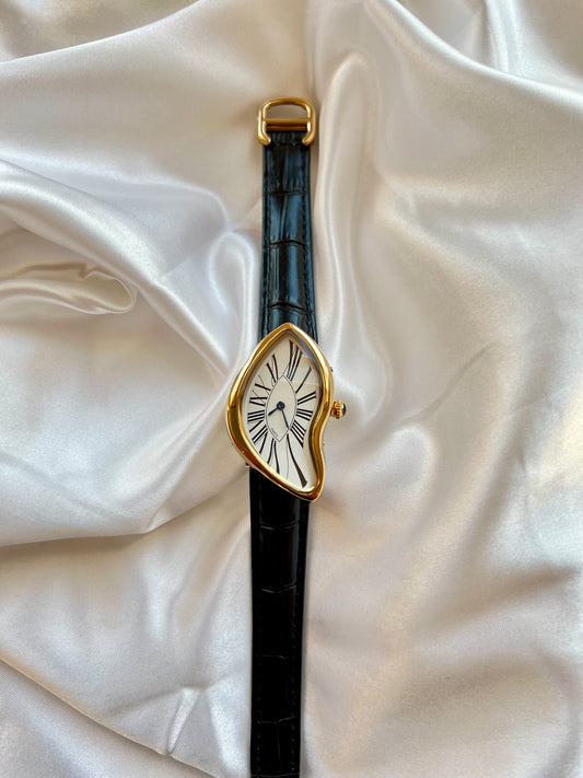 Dali Melting Gold Uhr